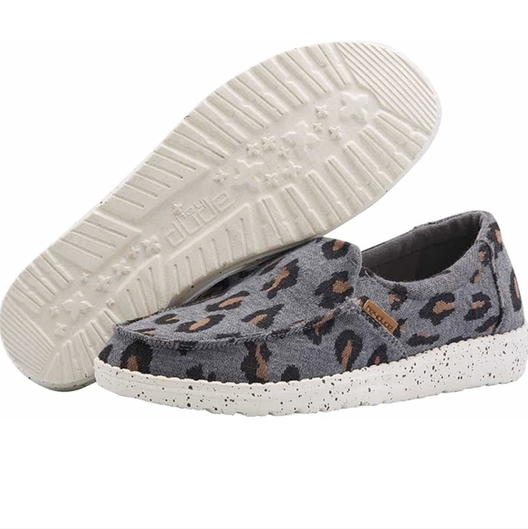 HEY  DUDE WOMEN'S MISTY  CHARCOAL CHEETAH - Picture 5 of 6